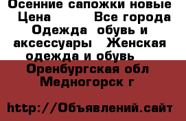 Осенние сапожки новые › Цена ­ 600 - Все города Одежда, обувь и аксессуары » Женская одежда и обувь   . Оренбургская обл.,Медногорск г.